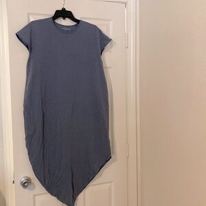 Universal Standard Vintage Indigo Geneva asymmetrical dress size 10-12